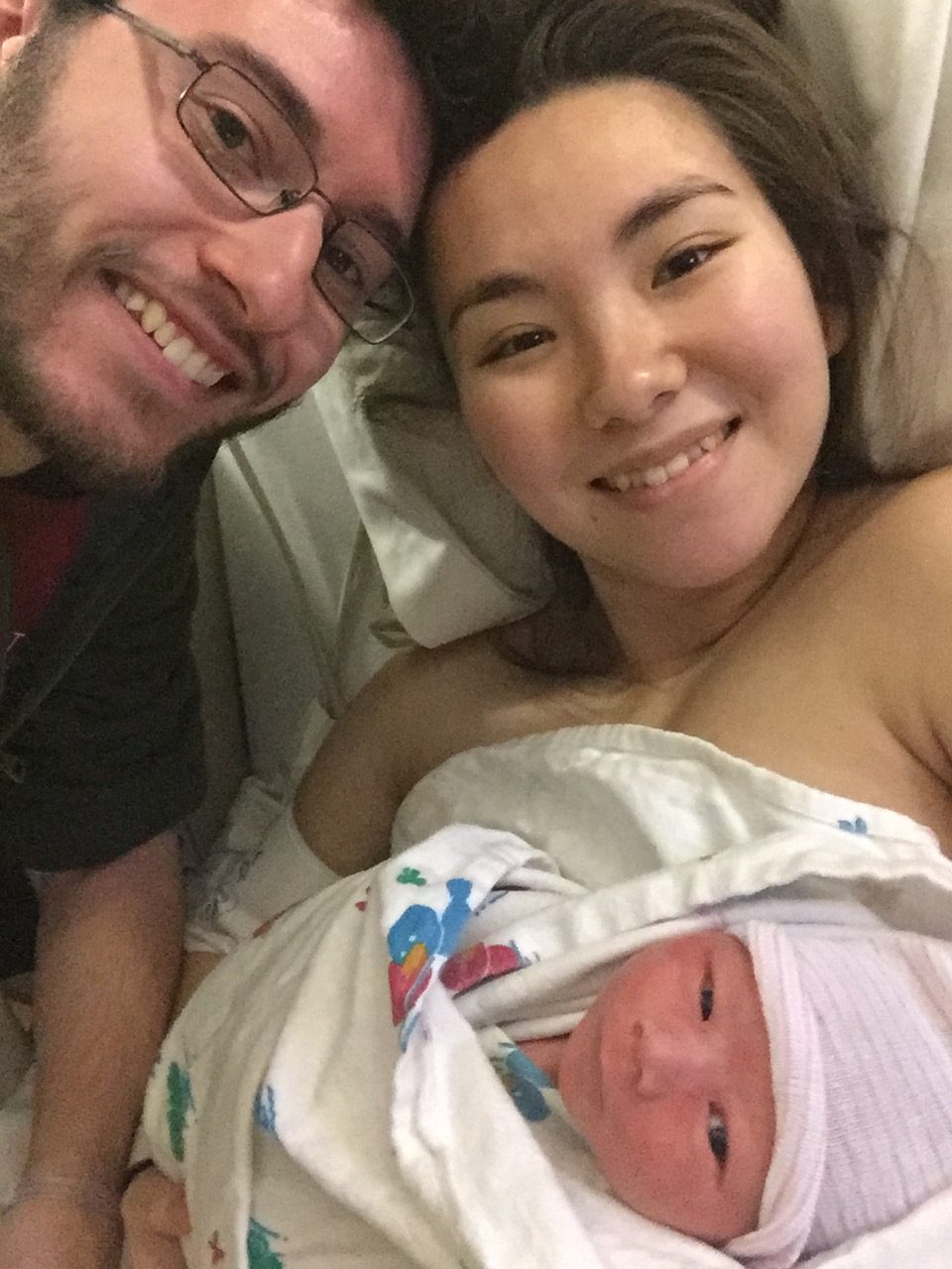 Family picture of the new born baby